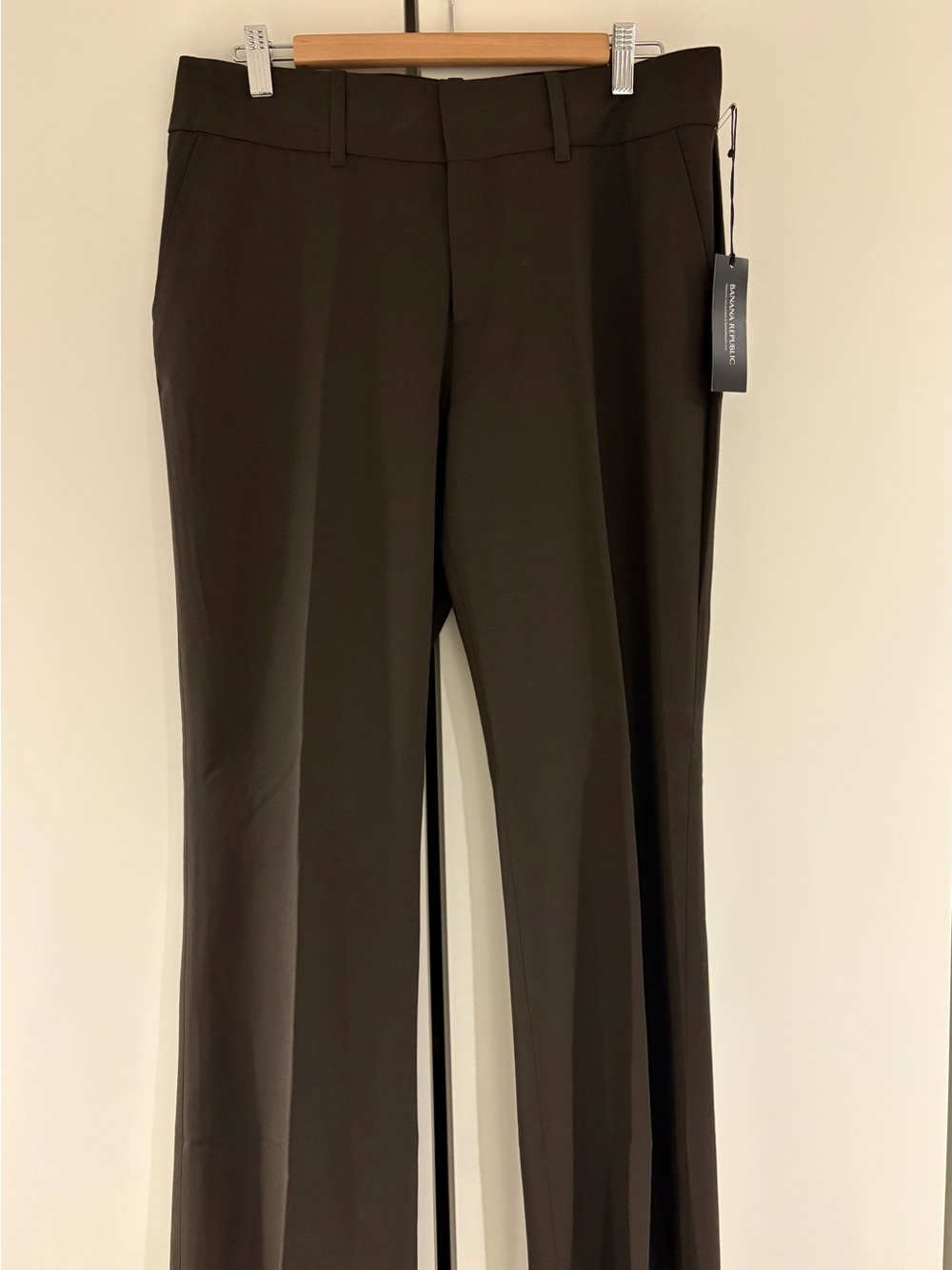 Banana Republic Straight-Leg Dress Pants in Brown